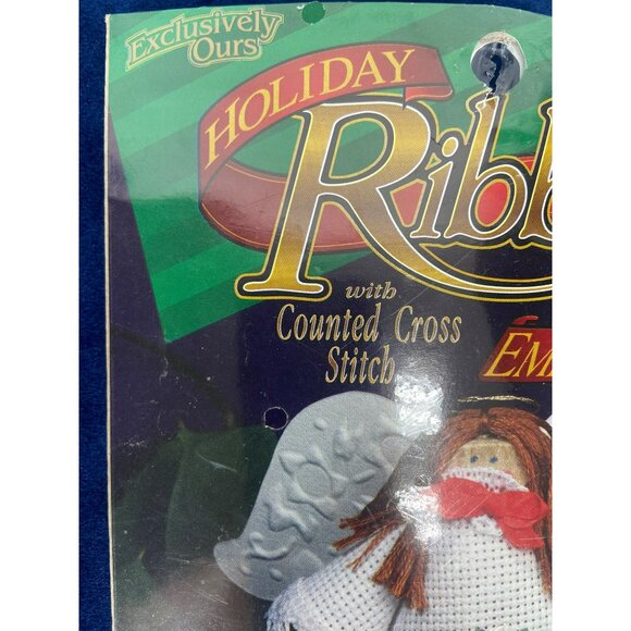 Design for the Needle Holiday Ribbon Embroidery cross stitch‎ Angel Kit ~ CHURCH - Picture 4 of 8